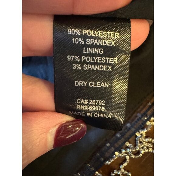 House Of Harlow 1960 Blazer‎ Women Small Black Cropped Rhinestone Fringe Coat - Picture 12 of 12